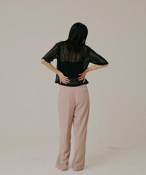 Alia(アリア)の「High waist asymmetry pants(その他パンツ・レディース・イエロー/ブラック・M/S/S-Short)」の4枚目の写真