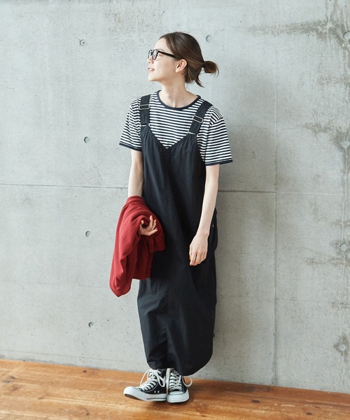 PAR ICI（パーリッシィ）の「ボーダー配色バインダー 半袖Tシャツ（Tシャツ/カットソー・レディース・オレンジ系その他/ブルー/ダークグリーン/グリーン/ネイビー/オレンジ/レッド・FREE）」の16枚目の写真