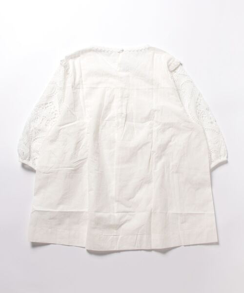 Sawa a la mode(サワアラモード)の「袖レースコットンブラウス(シャツ/ブラウス・レディース・ホワイト・FREE)」の5枚目の写真