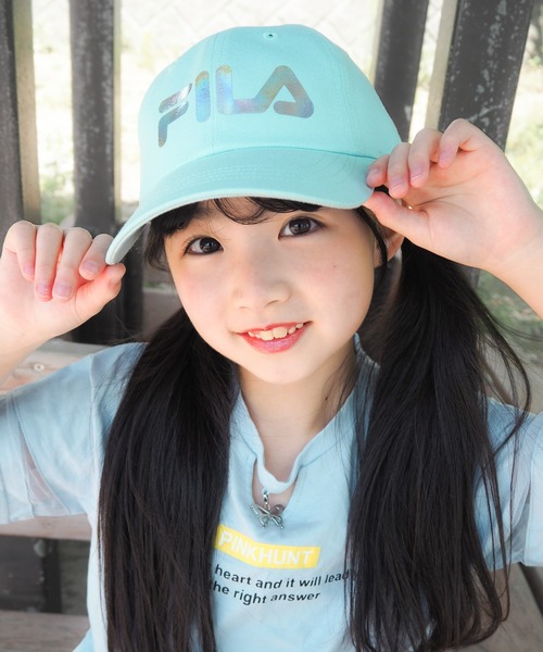 FILA(フィラ)の「フィラ KIDS ガールズキャップ キラキラロゴ(キャップ・キッズ・パープル/ピンク/ライトブルー・FREE)」の8枚目の写真
