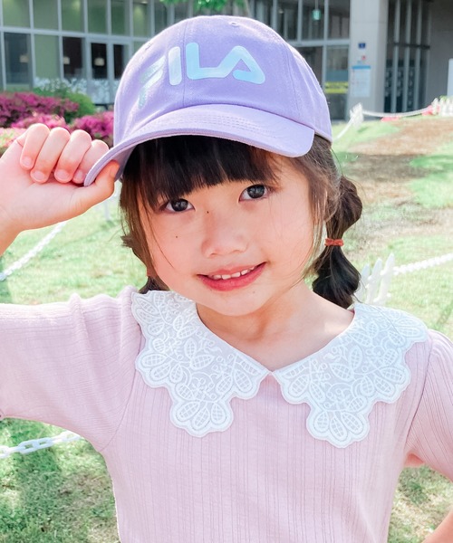 FILA(フィラ)の「フィラ KIDS ガールズキャップ キラキラロゴ(キャップ・キッズ・パープル/ピンク/ライトブルー・FREE)」の6枚目の写真