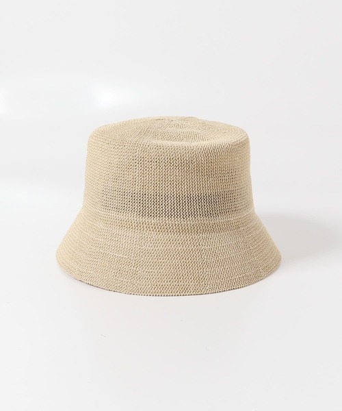 コマ編みバケットハット