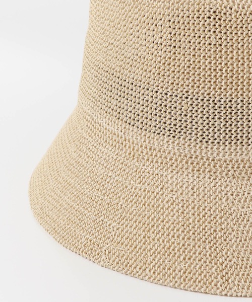 コマ編みバケットハット
