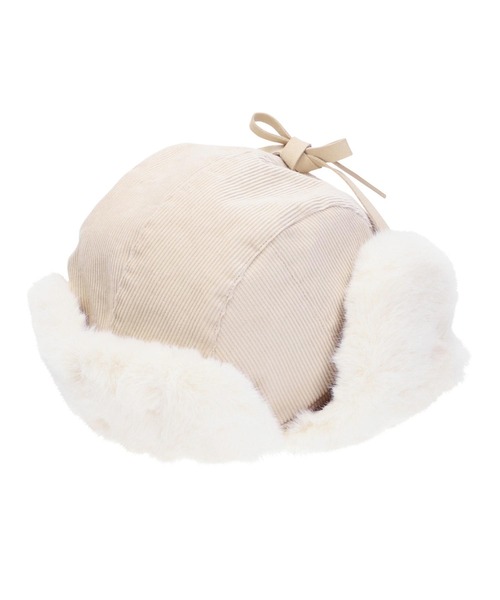 MILKFED.（ミルクフェド）の「FAUX FUR FLIGHT HAT（ハット・レディース・オフホワイト/ブラック/ベージュ・ONE SIZE）」の9枚目の写真