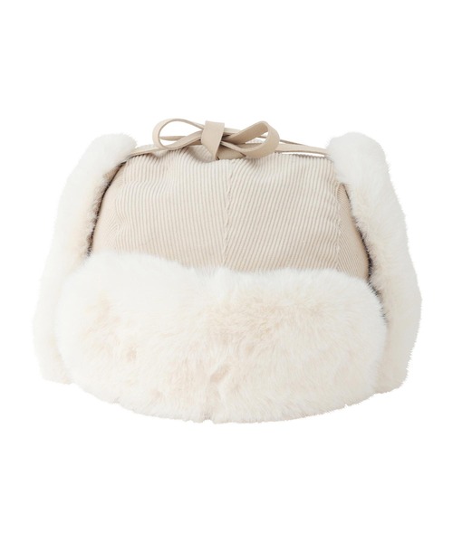 MILKFED.（ミルクフェド）の「FAUX FUR FLIGHT HAT（ハット・レディース・オフホワイト/ブラック/ベージュ・ONE SIZE）」の11枚目の写真
