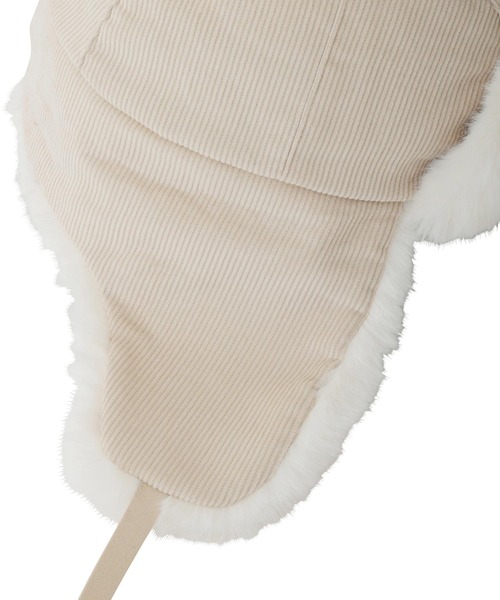 MILKFED.（ミルクフェド）の「FAUX FUR FLIGHT HAT（ハット・レディース・オフホワイト/ブラック/ベージュ・ONE SIZE）」の15枚目の写真