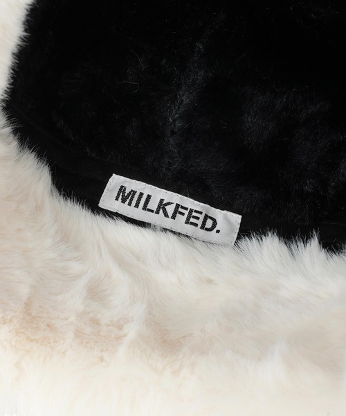 MILKFED.（ミルクフェド）の「FAUX FUR FLIGHT HAT（ハット・レディース・オフホワイト/ブラック/ベージュ・ONE SIZE）」の17枚目の写真