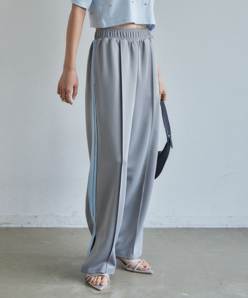 VANNIE U（ヴァニーユー）の「ラインスラックスパンツ/SMLサイズ展開（その他パンツ・レディース・グレー/アイボリー/ピンク・S/M/L）」の21枚目の写真