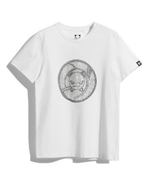HIPANDA ハイパンダ メンズ ラインストーン スパイラル ロゴ Tシャツ