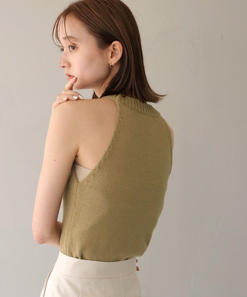 CLEIO（クレイオ）の「【CLEIO】アメスリボレロセットニット（ニット/セーター・レディース・ブラウン/アイボリー/オリーブ系・FREE）」の16枚目の写真