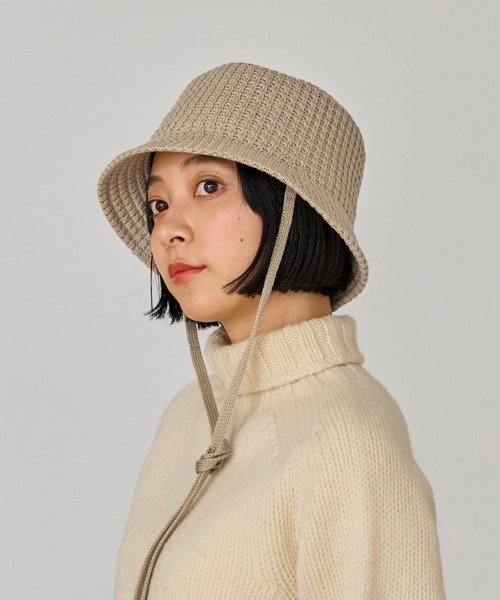 OVERRIDE（オーバーライド）の「OVERRIDE  THERMO THERMAL TULIP SG / オーバーライド（ハット・レディース・ピンク/ベージュ/ブラック・58cm）」の3枚目の写真