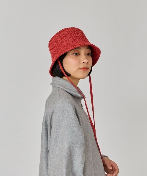 OVERRIDE（オーバーライド）の「OVERRIDE  THERMO THERMAL TULIP SG / オーバーライド（ハット・レディース・ピンク/ベージュ/ブラック・58cm）」の12枚目の写真