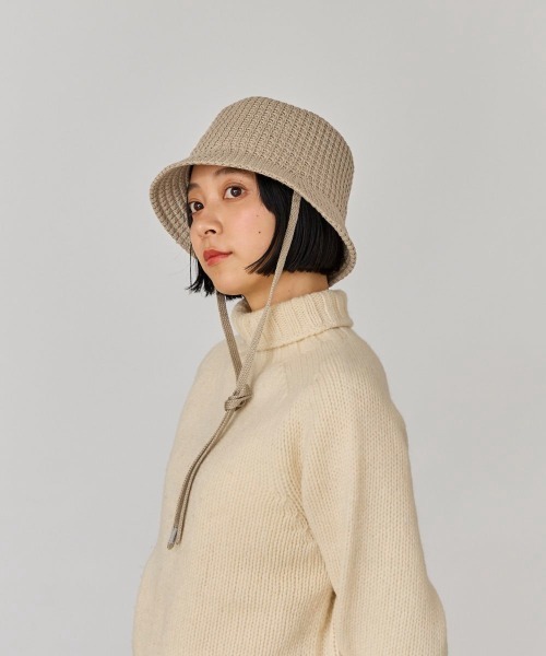 OVERRIDE（オーバーライド）の「OVERRIDE  THERMO THERMAL TULIP SG / オーバーライド（ハット・レディース・ピンク/ベージュ/ブラック・58cm）」の13枚目の写真