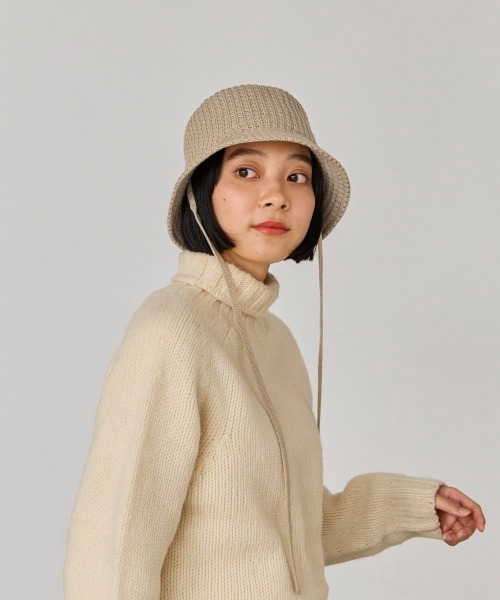 OVERRIDE（オーバーライド）の「OVERRIDE  THERMO THERMAL TULIP SG / オーバーライド（ハット・レディース・ピンク/ベージュ/ブラック・58cm）」の20枚目の写真