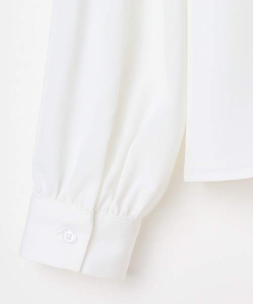 Honeys(ハニーズ)の「ビッグカラーブラウス(シャツ/ブラウス・レディース・ホワイト/ブラック/ピンク・L/M/S/LL)」の20枚目の写真