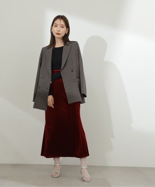 N.（N. Natural Beauty Basic）（エヌエヌナチュラルビューティーベーシック）の「◆テレコボートネックカットソー（Tシャツ/カットソー・レディース・モカ/オフホワイト/ブラック・MEDIUM）」の16枚目の写真