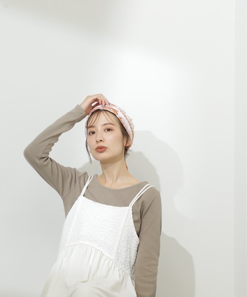 N.（N. Natural Beauty Basic）（エヌエヌナチュラルビューティーベーシック）の「◆テレコボートネックカットソー（Tシャツ/カットソー・レディース・モカ/オフホワイト/ブラック・MEDIUM）」の18枚目の写真