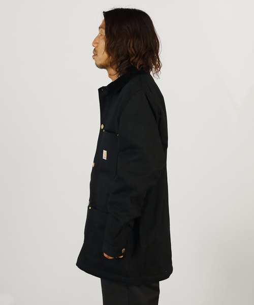 Carhartt（カーハート）の「Carhartt/カーハートMen's Loose Fit Firm Duck Blanket-Lined Chore Coat ジャケット（テーラードジャケット・メンズ・ブラック・M）」の14枚目の写真