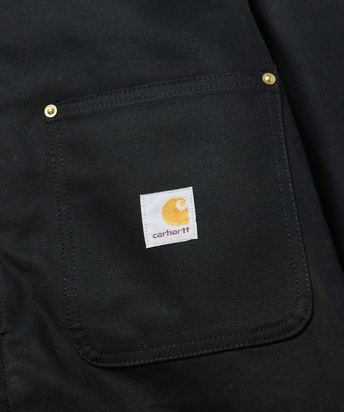 Carhartt（カーハート）の「Carhartt/カーハートMen's Loose Fit Firm Duck Blanket-Lined Chore Coat ジャケット（テーラードジャケット・メンズ・ブラック・M）」の8枚目の写真