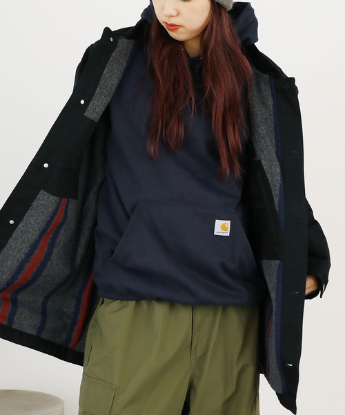 Carhartt（カーハート）の「Carhartt/カーハートMen's Loose Fit Firm Duck Blanket-Lined Chore Coat ジャケット（テーラードジャケット・メンズ・ブラック・M）」の21枚目の写真