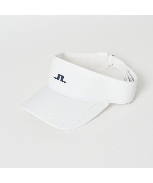 J.LINDEBERG（ジェイリンドバーグ）の「J.LINDEBERG（ジェイリンドバーグ）レディース JLロゴバイザー（キャップ・レディース・ブラック/ホワイト/グリーン/ピンク/パープル・99）」の6枚目の写真