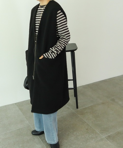 シニカル　Vネック ベスト・ジレ リバーシブル AMERICAN HOLIC ベスト ジレ Vネックジレ レディース : ZOZOTOWN