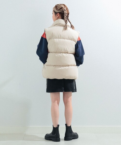 Ray BEAMS（レイビームス）の「Ray BEAMS / ダウン ベスト（ダウンベスト・レディース・アイボリー/ブラック/ブルー・ONE SIZE）」の13枚目の写真
