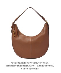 フォッシル ホーボーバッグ レディース レザー ブラウン スマホ収納可 SHB3165210
