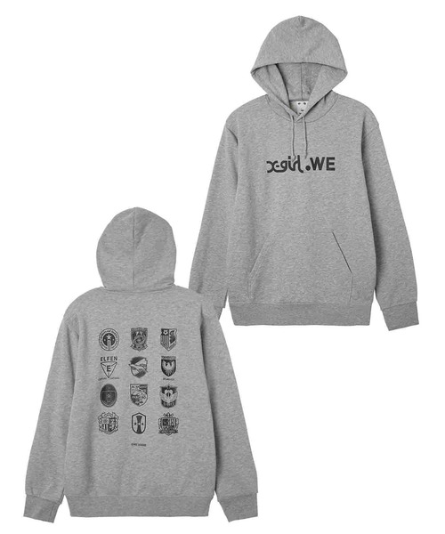 X-girl(エックスガール)の「WE LEAGUE SWEAT HOODIE(スポーツグッズ・レディース・ブラック/アッシュ・SMALL/MEDIUM/LARGE/X-LARGE/2XL)」の2枚目の写真