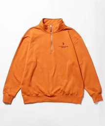 U.S. POLO ASSN./ユーエスポロアッスン 裏起毛ハーフジップスウェット
