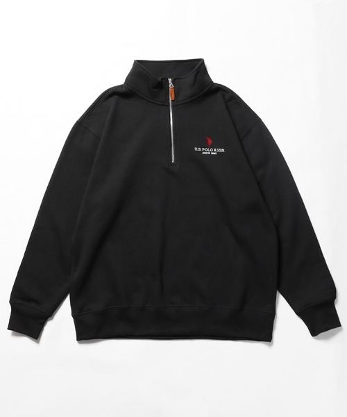 U.S. POLO ASSN.(ユーエスポロアッスン)の「U.S. POLO ASSN./ユーエスポロアッスン 裏起毛ハーフジップスウェット(スウェット・メンズ・ダークグリーン/ネイビー/ブラック/オフホワイト/ダークオレンジ・L/LL/M/S)」の3枚目の写真