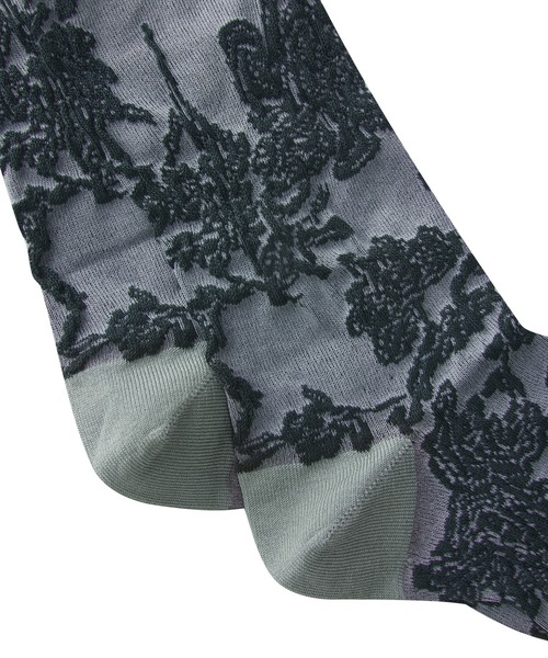 JNBY（ジェーエヌビーワイ）の「Botanical-jacquard Stretch-cotton Socks（ソックス/靴下・レディース・ホワイト/レッド/グリーン・ONE SIZE）」の16枚目の写真