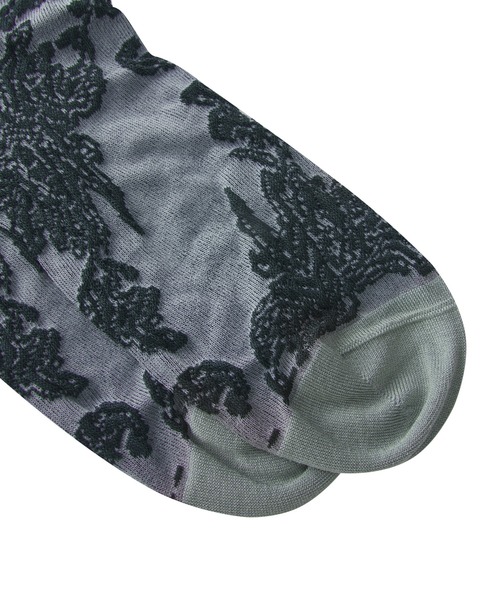 JNBY（ジェーエヌビーワイ）の「Botanical-jacquard Stretch-cotton Socks（ソックス/靴下・レディース・ホワイト/レッド/グリーン・ONE SIZE）」の17枚目の写真