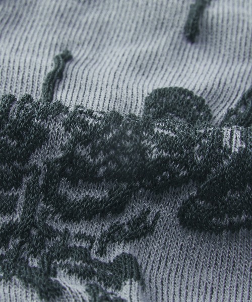 JNBY（ジェーエヌビーワイ）の「Botanical-jacquard Stretch-cotton Socks（ソックス/靴下・レディース・ホワイト/レッド/グリーン・ONE SIZE）」の18枚目の写真