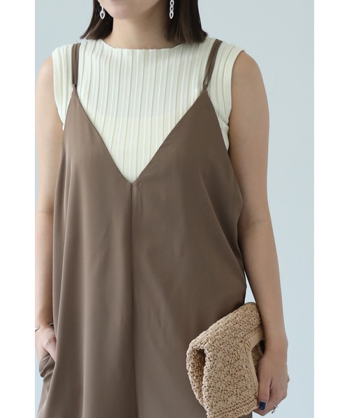 each（イーチ）の「バッククロスサロペット（サロペット/オーバーオール・レディース・モカ/ブラック・FREE）」の17枚目の写真