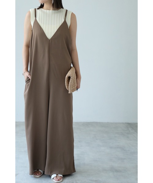 each（イーチ）の「バッククロスサロペット（サロペット/オーバーオール・レディース・モカ/ブラック・FREE）」の14枚目の写真