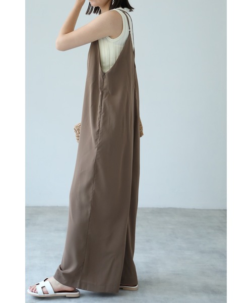 each（イーチ）の「バッククロスサロペット（サロペット/オーバーオール・レディース・モカ/ブラック・FREE）」の15枚目の写真