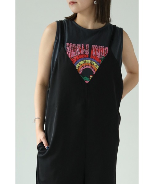 each（イーチ）の「バッククロスサロペット（サロペット/オーバーオール・レディース・モカ/ブラック・FREE）」の3枚目の写真