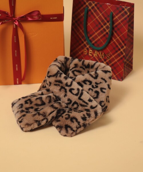B:MING by BEAMS（ビーミングバイビームス）の「B:MING by BEAMS / フェイクファー ミニ ティペット（マフラー・レディース・アイボリー/ベージュ系その他/レオパード・FREE）」の3枚目の写真