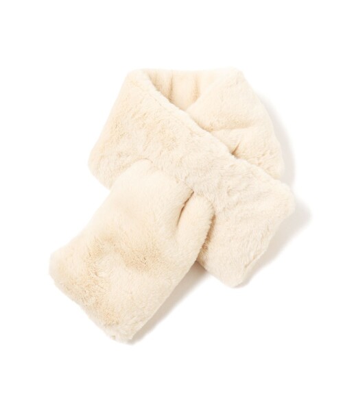 B:MING by BEAMS（ビーミングバイビームス）の「B:MING by BEAMS / フェイクファー ミニ ティペット（マフラー・レディース・アイボリー/ベージュ系その他/レオパード・FREE）」の4枚目の写真