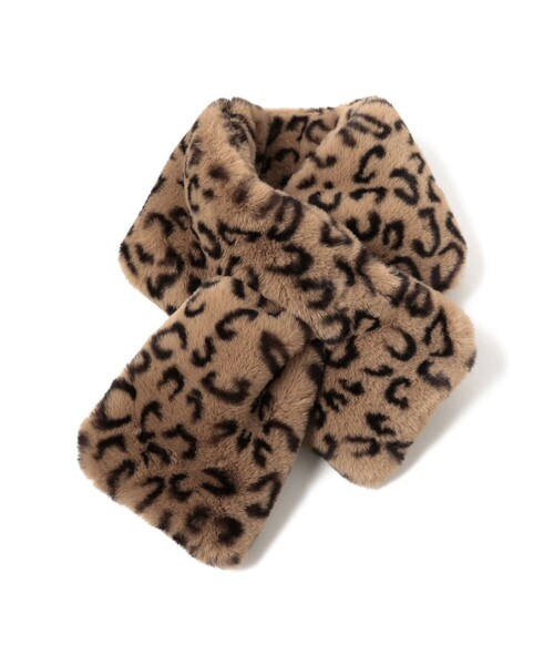 B:MING by BEAMS（ビーミングバイビームス）の「B:MING by BEAMS / フェイクファー ミニ ティペット（マフラー・レディース・アイボリー/ベージュ系その他/レオパード・FREE）」の9枚目の写真