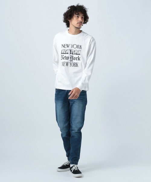 【SCREENSTARS(スクリーンスターズ)】NYグラフィック長袖Tシャツ（Tシャツ/カットソー）｜SCREEN STARS（スクリーンスターズ）