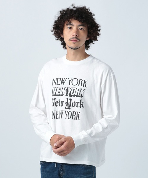 【SCREENSTARS(スクリーンスターズ)】NYグラフィック長袖Tシャツ（Tシャツ/カットソー）｜SCREEN STARS（スクリーンスターズ）