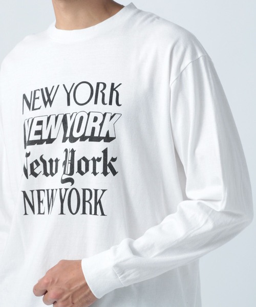 【SCREENSTARS(スクリーンスターズ)】NYグラフィック長袖Tシャツ（Tシャツ/カットソー）｜SCREEN STARS（スクリーンスターズ）