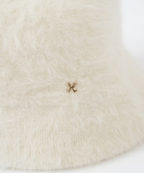 one after another NICE CLAUP（ワンアフターアナザーナイスクラップ）の「シャギークローシュハット（ハット・レディース・アイボリー/ブラック/ピンク・FREE）」の12枚目の写真