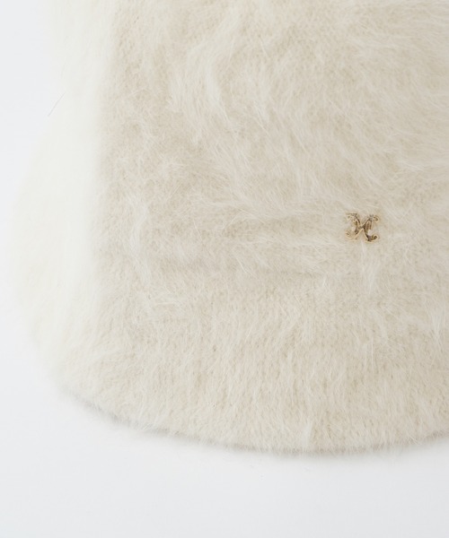 one after another NICE CLAUP（ワンアフターアナザーナイスクラップ）の「シャギークローシュハット（ハット・レディース・アイボリー/ブラック/ピンク・FREE）」の11枚目の写真