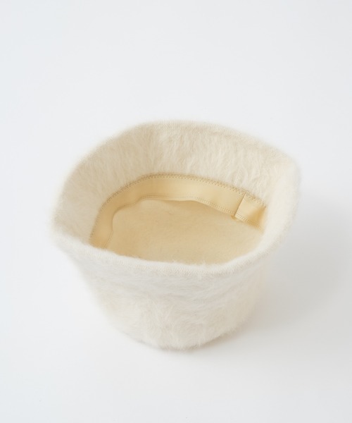 one after another NICE CLAUP（ワンアフターアナザーナイスクラップ）の「シャギークローシュハット（ハット・レディース・アイボリー/ブラック/ピンク・FREE）」の10枚目の写真