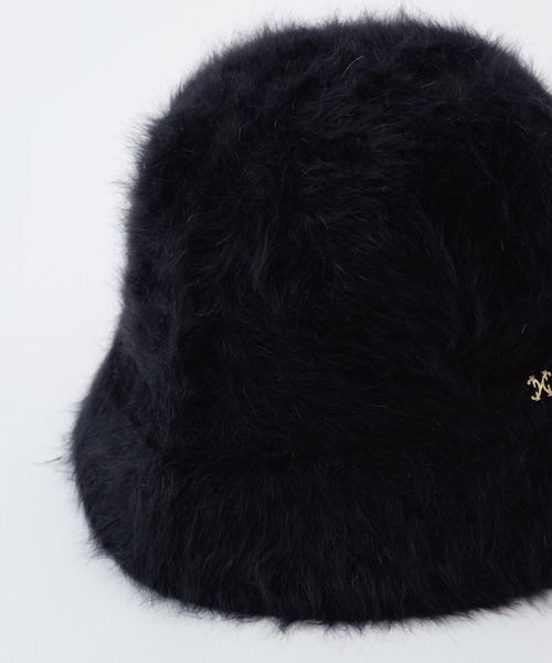 one after another NICE CLAUP（ワンアフターアナザーナイスクラップ）の「シャギークローシュハット（ハット・レディース・アイボリー/ブラック/ピンク・FREE）」の7枚目の写真