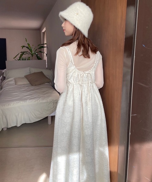 one after another NICE CLAUP（ワンアフターアナザーナイスクラップ）の「シャギークローシュハット（ハット・レディース・アイボリー/ブラック/ピンク・FREE）」の20枚目の写真