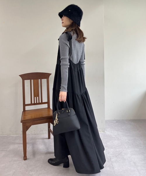 one after another NICE CLAUP（ワンアフターアナザーナイスクラップ）の「シャギークローシュハット（ハット・レディース・アイボリー/ブラック/ピンク・FREE）」の13枚目の写真